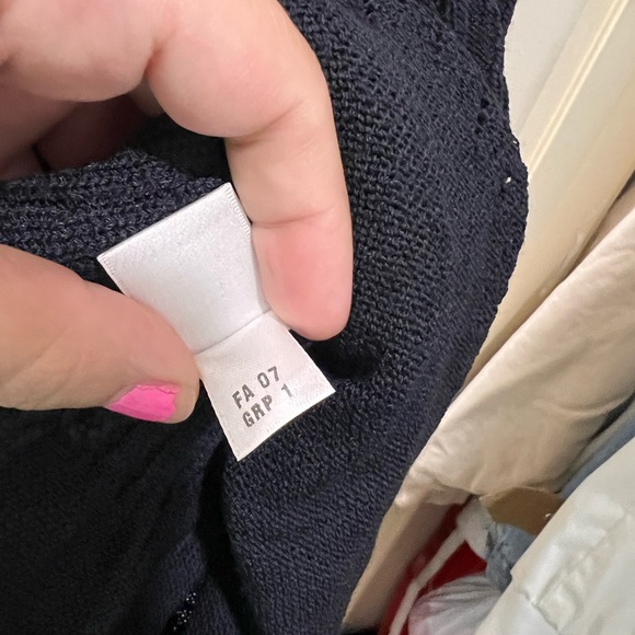 St. John Evening dress navy dark blue knit beaded - Picture 7 of 7